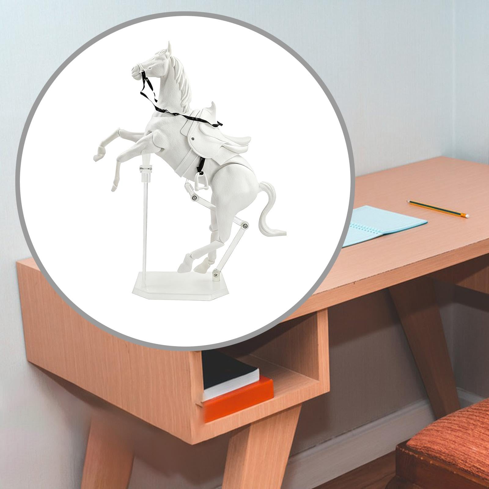 Action Figure di Cavallo con Articolazioni Mobili, Modello di Simulazione Ornamentale