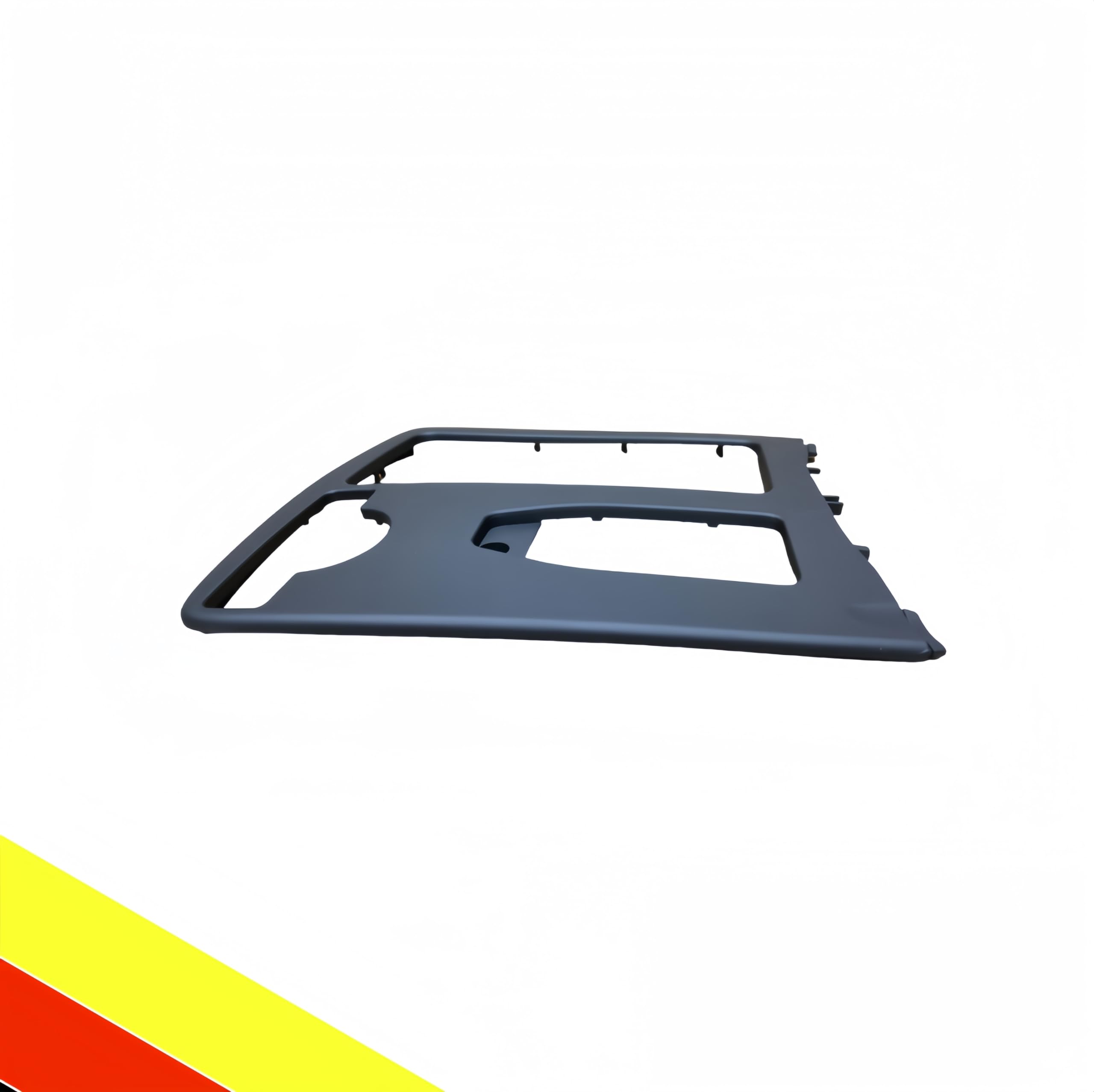 POETRYXIAO Rivestimento del telaio del portabevande della console centrale per Mercedes Classe C W204 A2046807607905, rivestimento decorativo per auto (nero)
