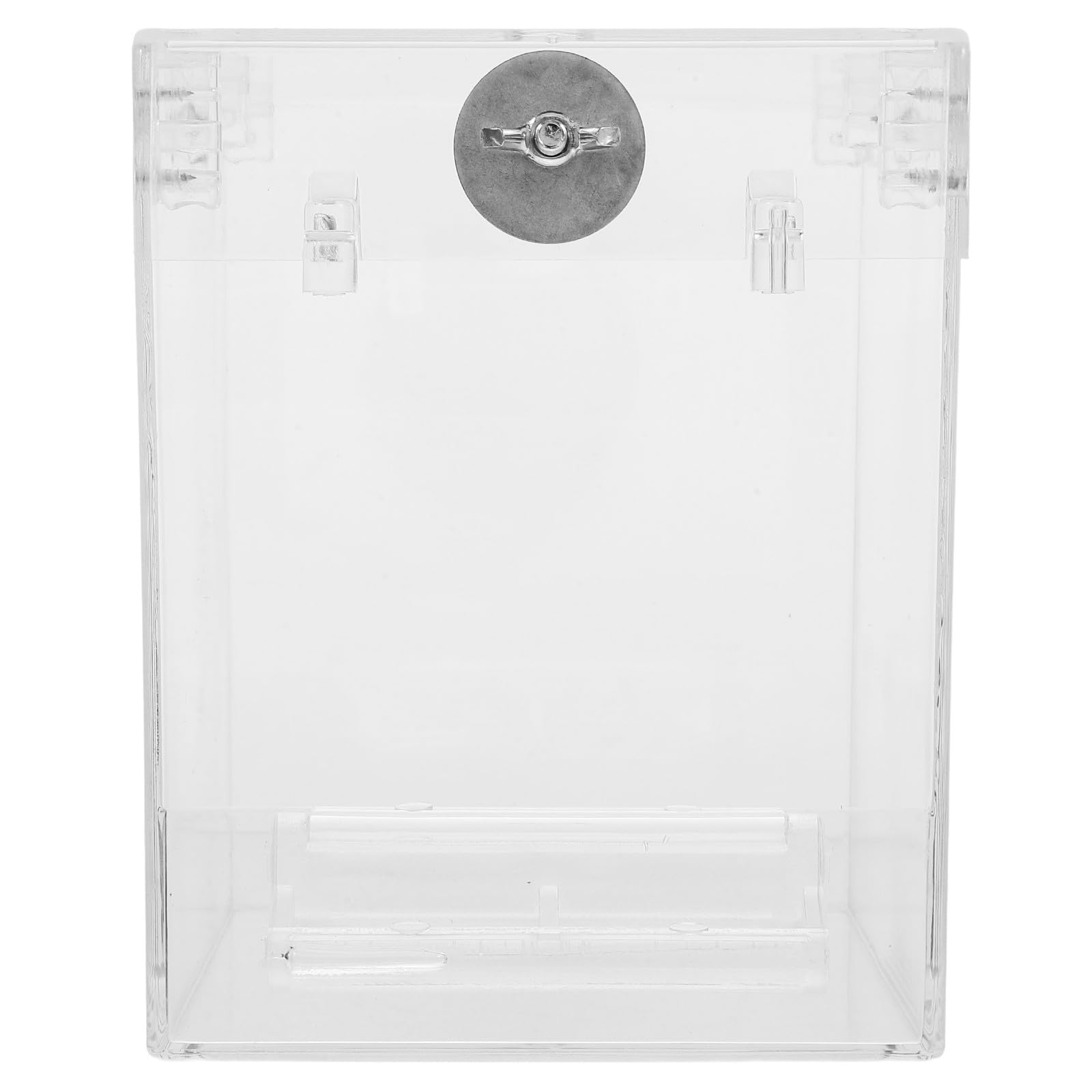 Caja de ducha para jaula transparente Alipis con ganchos estables de ave