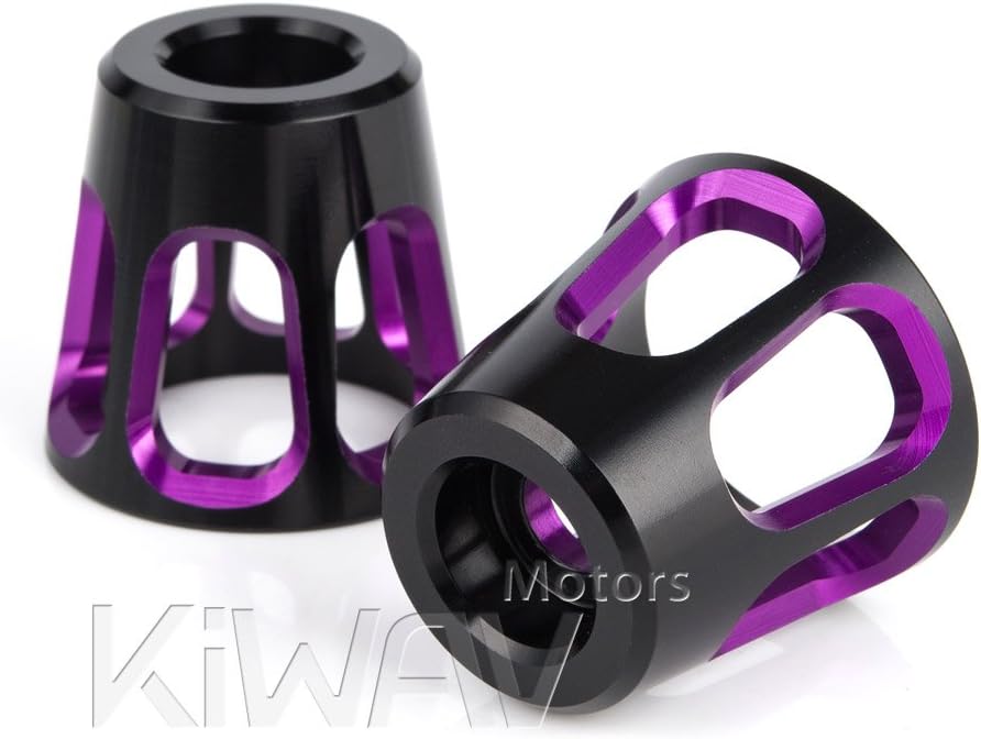 KiWAV Magazi Handle Bar End Caps Bar Grips Plugs Tower Purple with Black Base Fit 7/8 and 1 Inch Hollow Handlebar