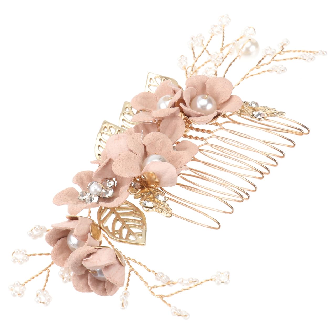 Healvian Crystal Hair Comb Wedding Headdress Rhinestone Bridal Hair Accessories for Bridesmaids Special Occasion 5.91X2.36 Inches Alloy Slide