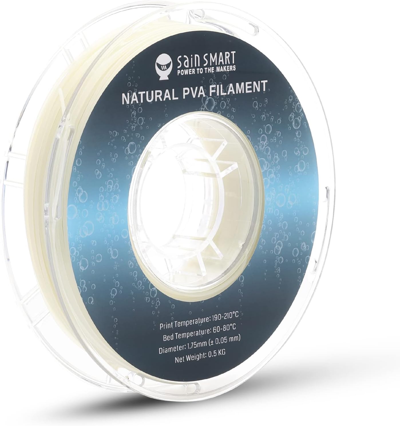 SainSmart 1.75mm PVA Dissolvable 3D Printers Filament -0.5kg/1.1lbs (Natural)