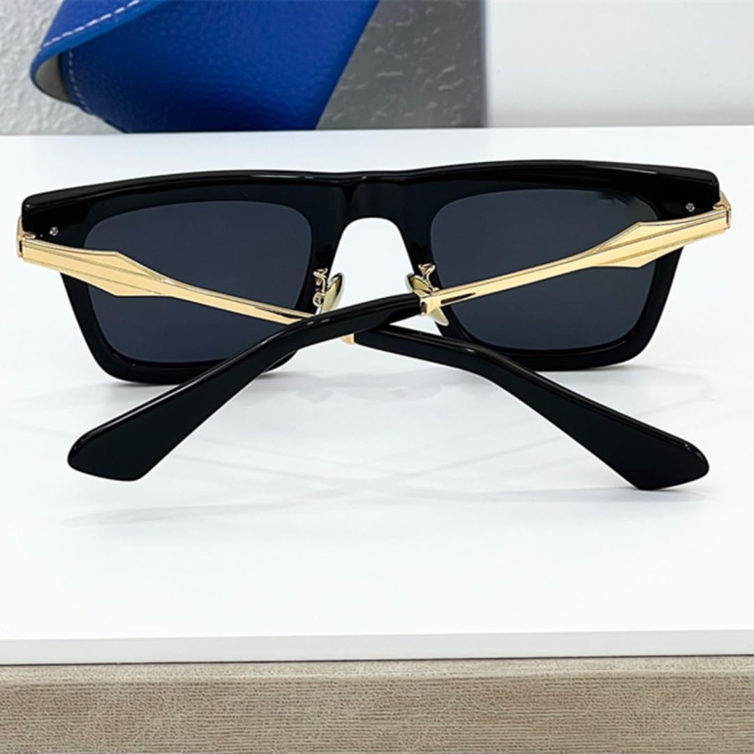 Lunettes de soleil de luxe en acétate pour hommes et femmes, protection UV400