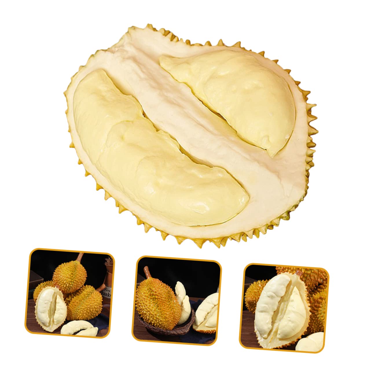 Frutto Artificiale Durian Decorativo in Plastico Leggero per Casa