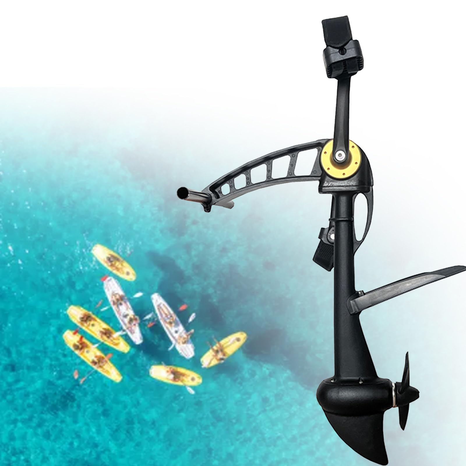 Sistem-a De Propulsión a Pedales Para Kayak, Kayak De Pesca a Pedales, Apto Para Kayaks Y Embarcaciones De Pesca Hinchables, Motor De Propulsión a Pedales Robusto Y Duradero, Fácil Instalación