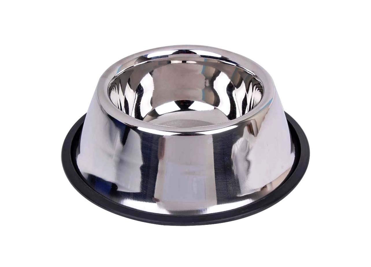 PETS EMPIREClassic Spaniel Steel Feeding Dish, 900 ml