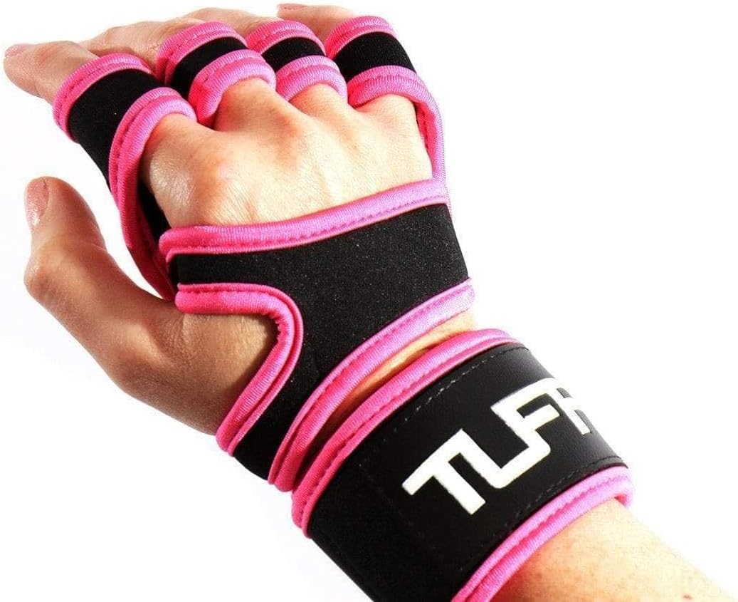 TUFF Glove Skinz – Premium Weightlifting Grip Gloves with Wrist Support | Gym Gloves for Powerlifting, Crossfit & Strength Training | Non-Slip & Padded Protection
