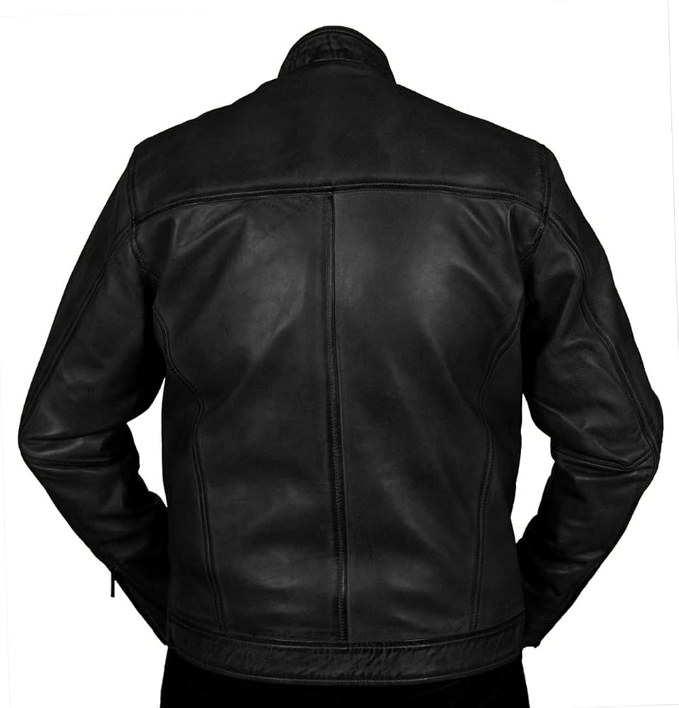 ジャケット・アウター 00s comme ca ism leather riders jacket AD-02 Sheepskin Double Riders Jacket in Black Teacore – Blue