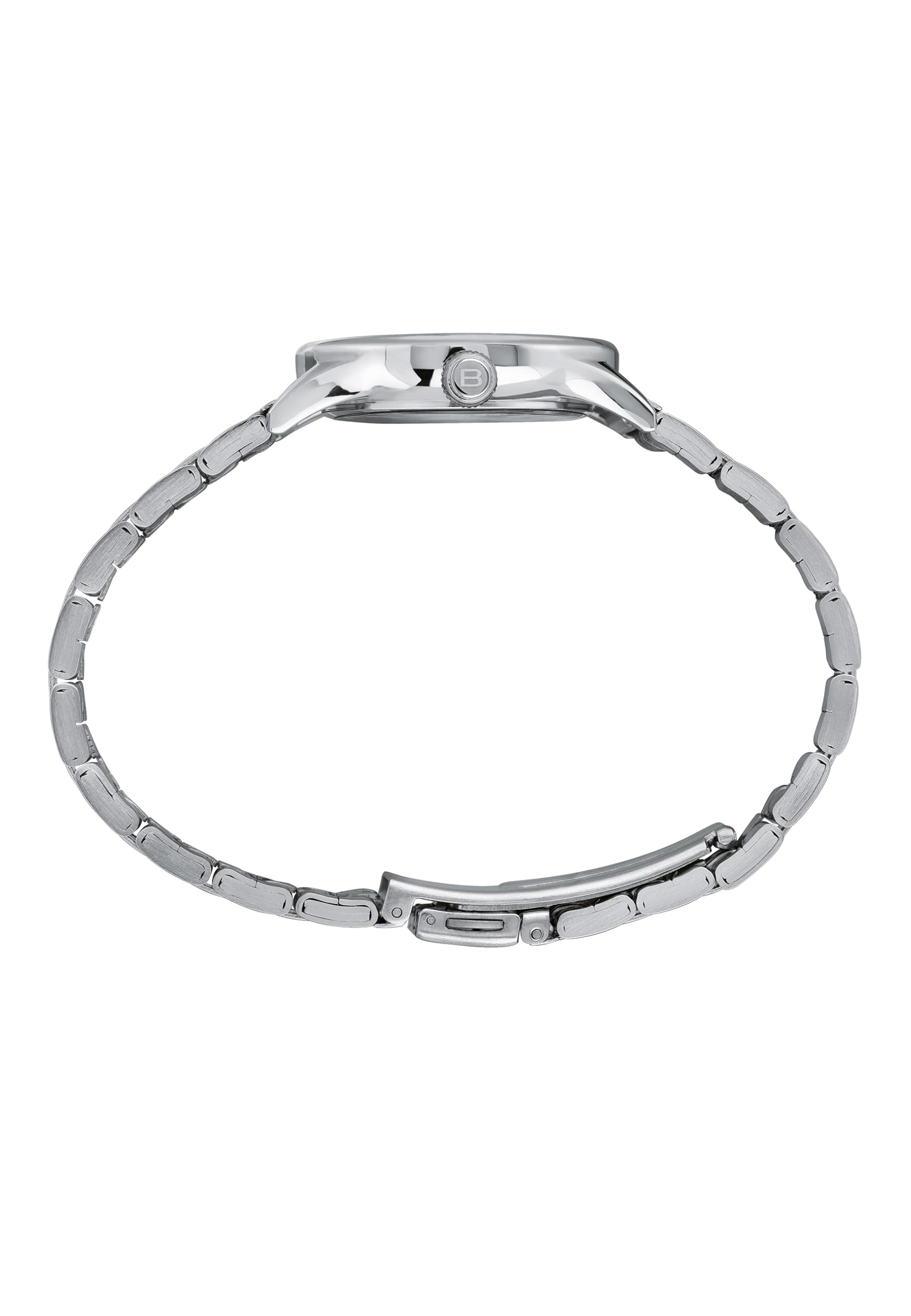 Breil, Collezione Melodie Solo Tempo, Orologio Donna, Cassa e Bracciale in Acciaio Lucido, Quadrante con Cristalli, Impermeabile fino a 50m, Movimento al Quarzo, Pratica Chiusura con Pulsanti