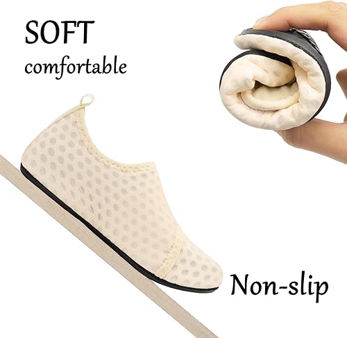 Miniatura 5 de Scurtain - Zapatos acuáticos para niños, calcetines acuáticos de secado rápido con sensación de pies descalzos para niños, niñas y bebés con suela