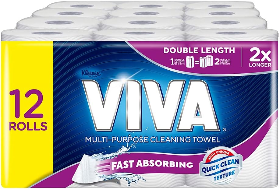 VIVA Paper Towel Double Length Paper Towels 12 Count
