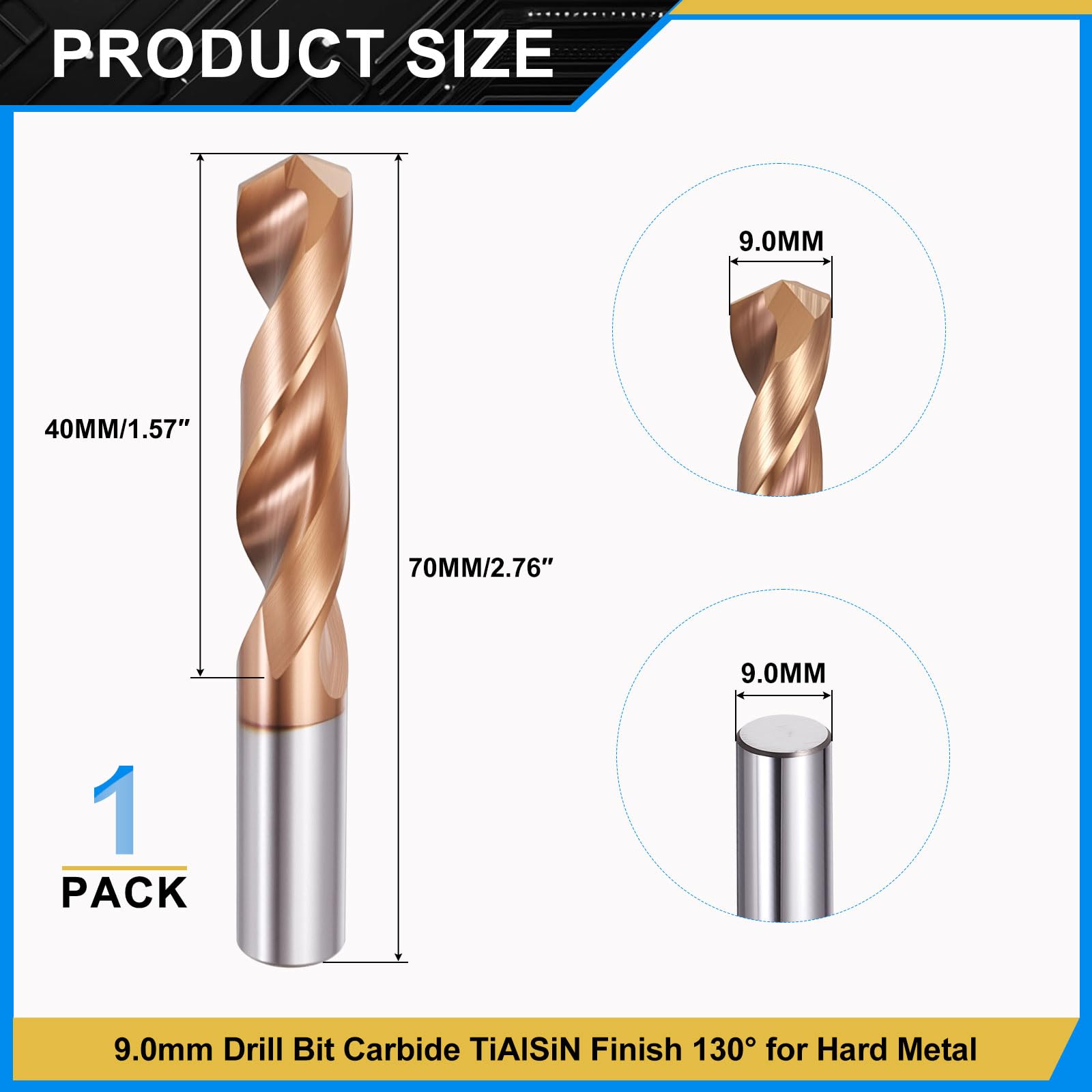 PATIKIL 9mm Drill Bit - Image 2