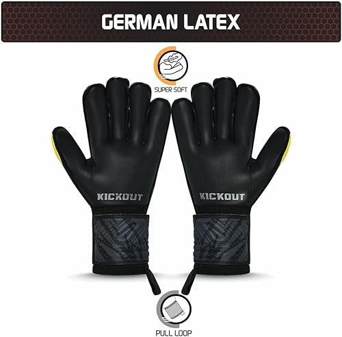 Miniatura 5 de Kickout Guantes de portero de fútbol de edición limitada  El mejor regalo para guantes de portero de fútbol para niños, jóvenes, adultos y hombres,