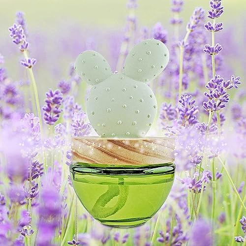 Miniatura 2 de Difusor de aceite de cactus, con orejas de yeso y conejo, difusor de aroma para fragancias, hogares, salas de estar, baño, oficina, decoración de