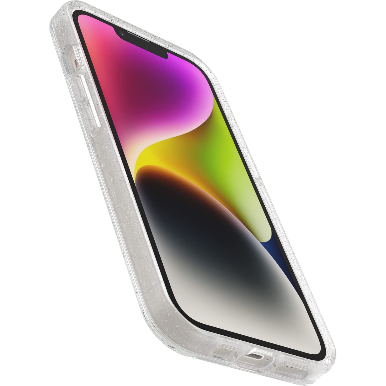 OtterBox Cover per iPhone 14/iPhone 13 Symmetry Clear, resistente a shock e cadute, sottile, testata 3x MIL-STD 810G, protezione antimicrobica, Butterfly