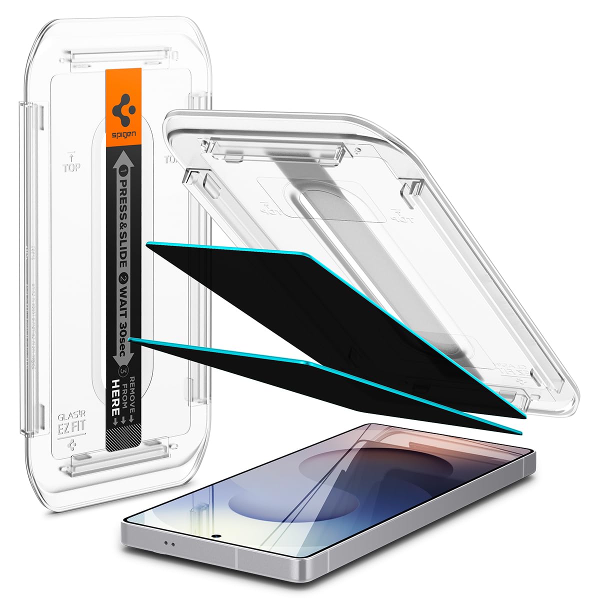 Spigen EZ Fit Tempered Glass Privacy Screen Protector Guard For Samsung Galaxy S25 Ultra – 2 Pack Spigen EZ Fit Tempered Glass Privacy Screen Protector Guard For Samsung Galaxy S25 Ultra – 2 Pack
