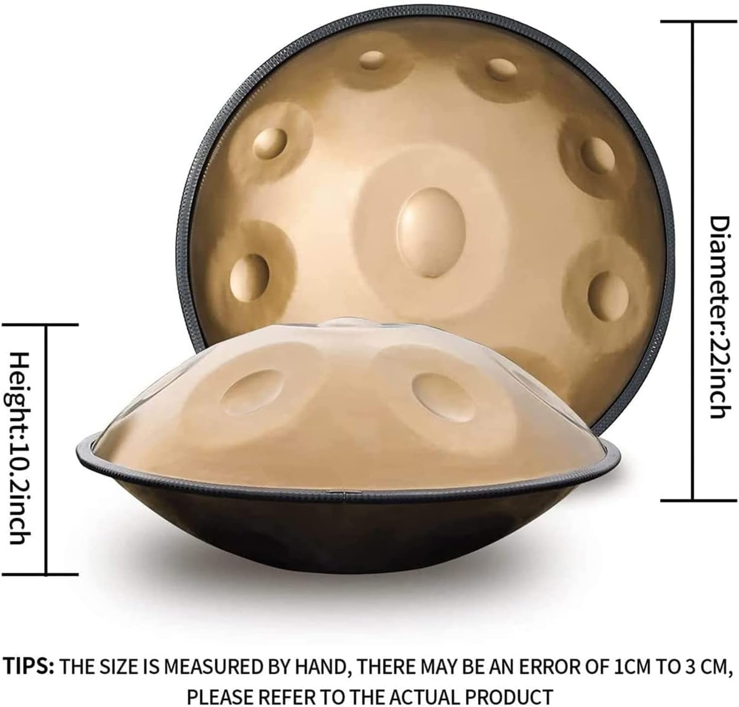 ハンドパンドラム楽器 スティールドラム 10 ノート ハンドパン ドラム