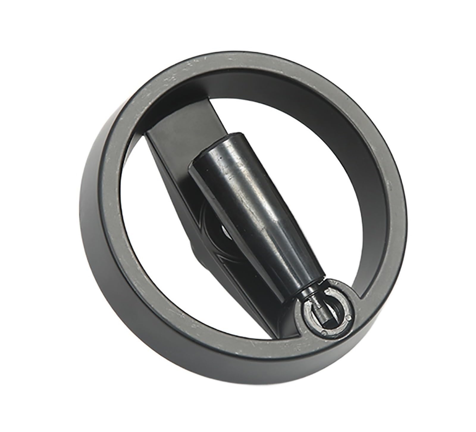 Rueda de doble radio en aluminio macizo de 160 mm para eje de máquina