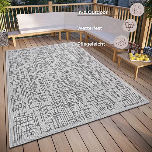 HANSE Home Telu Indoor & Outdoor Rug Weatherproof, Modern Pattern - Image 2