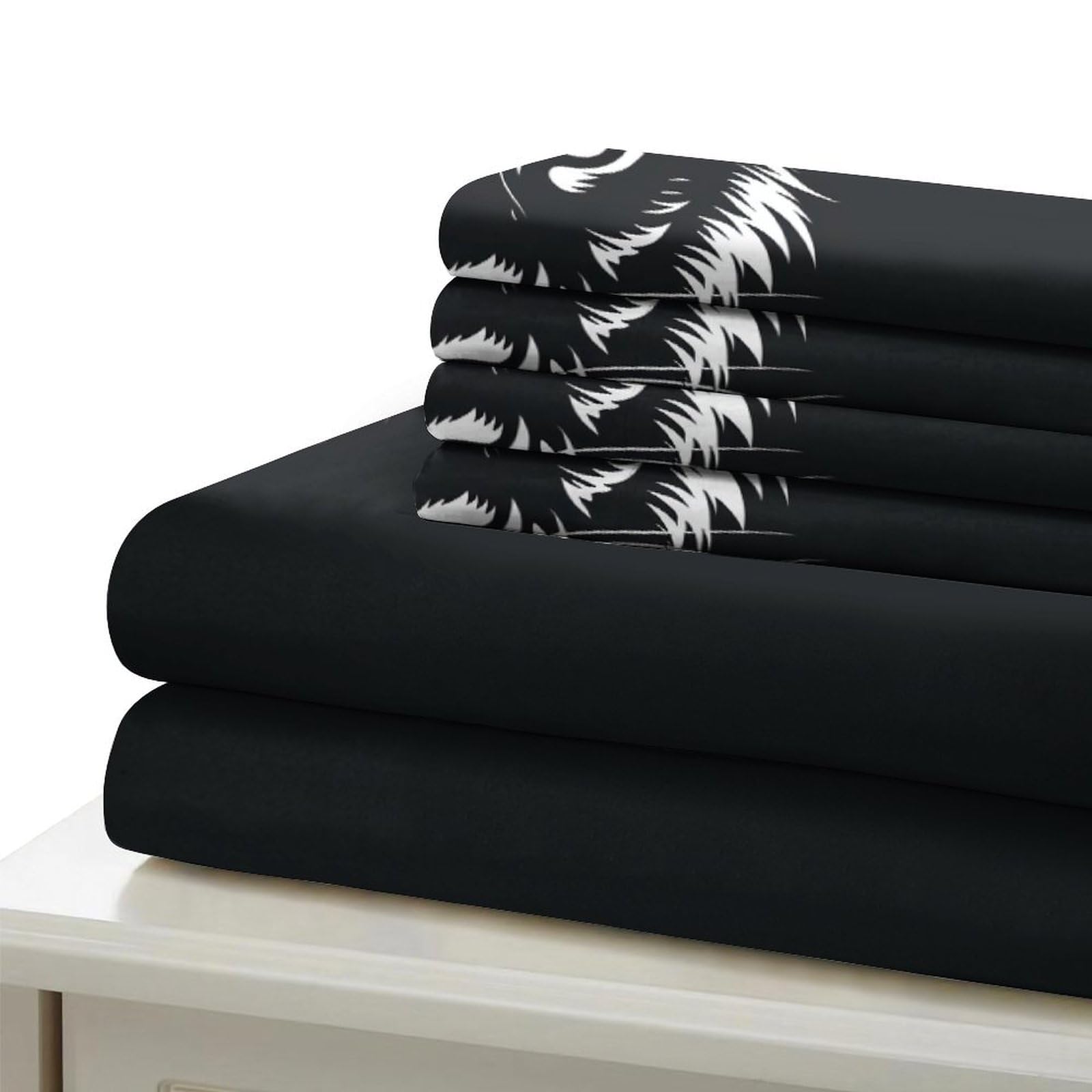 Stampato in 3D tigre Copertina Stampata Microfibra Disegnata Biancheria Da Letto Ipoallergenico Con 2 Federe,Double（200x200cm）, Per Ragazzi Adulti