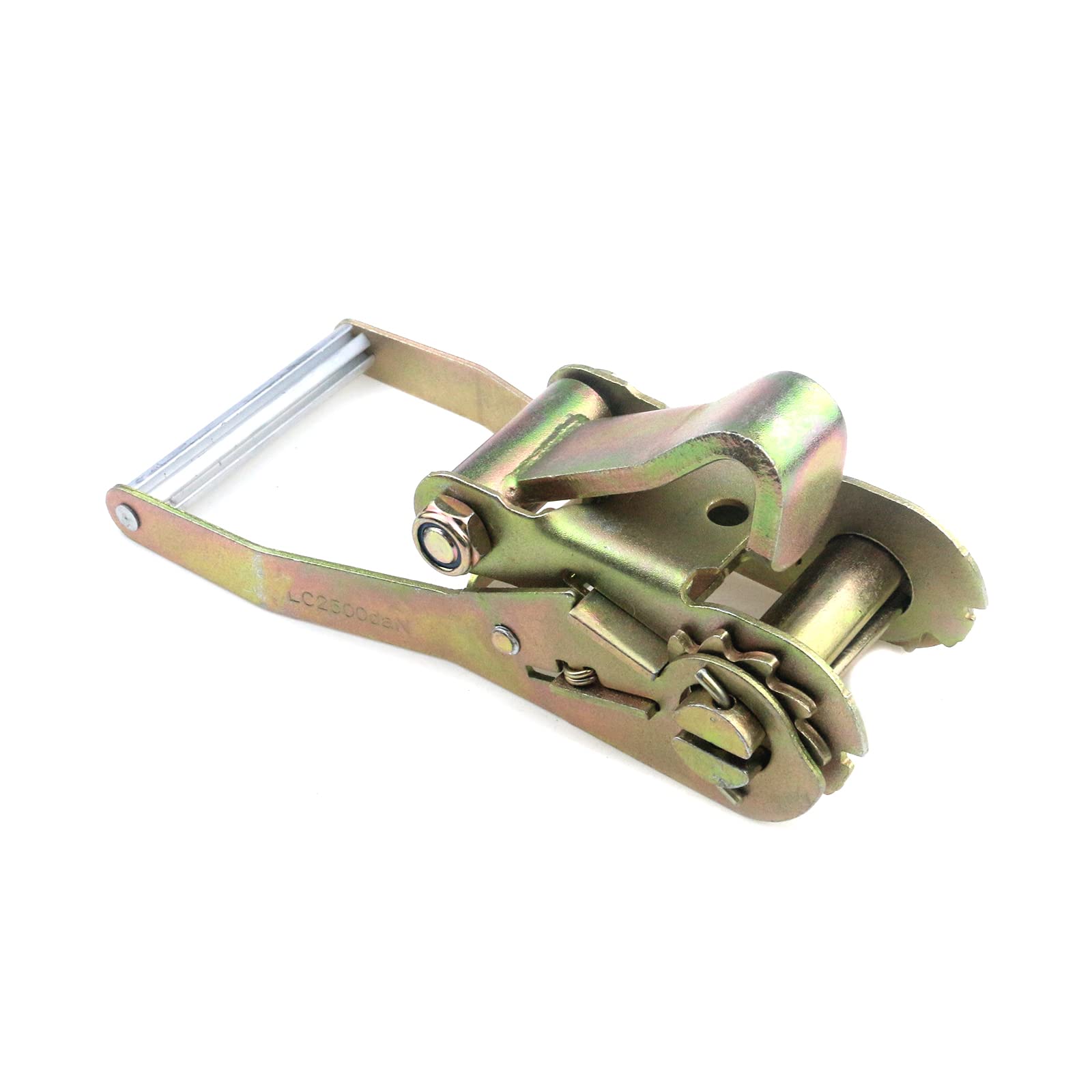 KUMGROT 2 cinghie a cricchetto da 5,1 cm, per carrelli di traino, auto, camion, rimorchi, con gancio a J, adatte per larghezza della cinghia 50 mm, carico 5000 kg