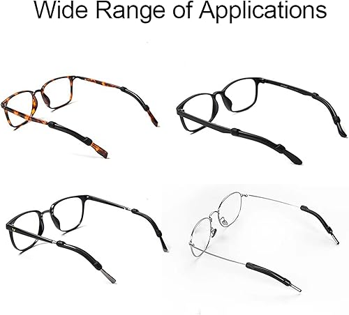 Miniatura 9 de Lentes de silicona suave con puntas de patillas para niños y adultos, retenedores elásticos antideslizantes para lentes de sol, lentes de lectura,