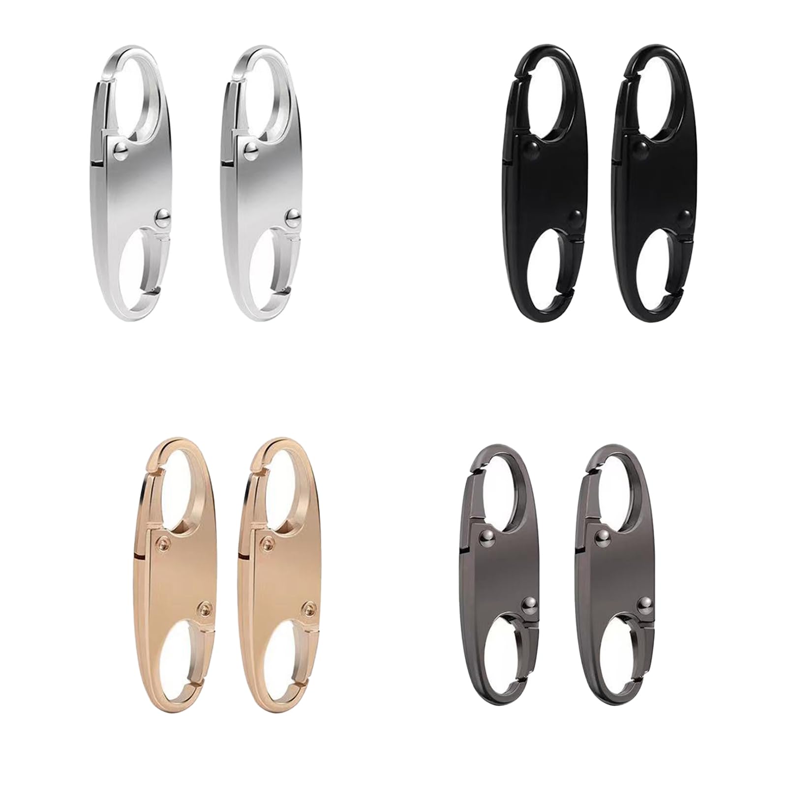 8PCS Zipper Clips Anti Theft Deterrent,Mini Snap S,Anti Theft Backpack Zipper Pull Locks,Thefts Deterrent Dual Opening,for Backpacks, Outdoor Travel Clip,Camping,Fishing,Outdoor Sports