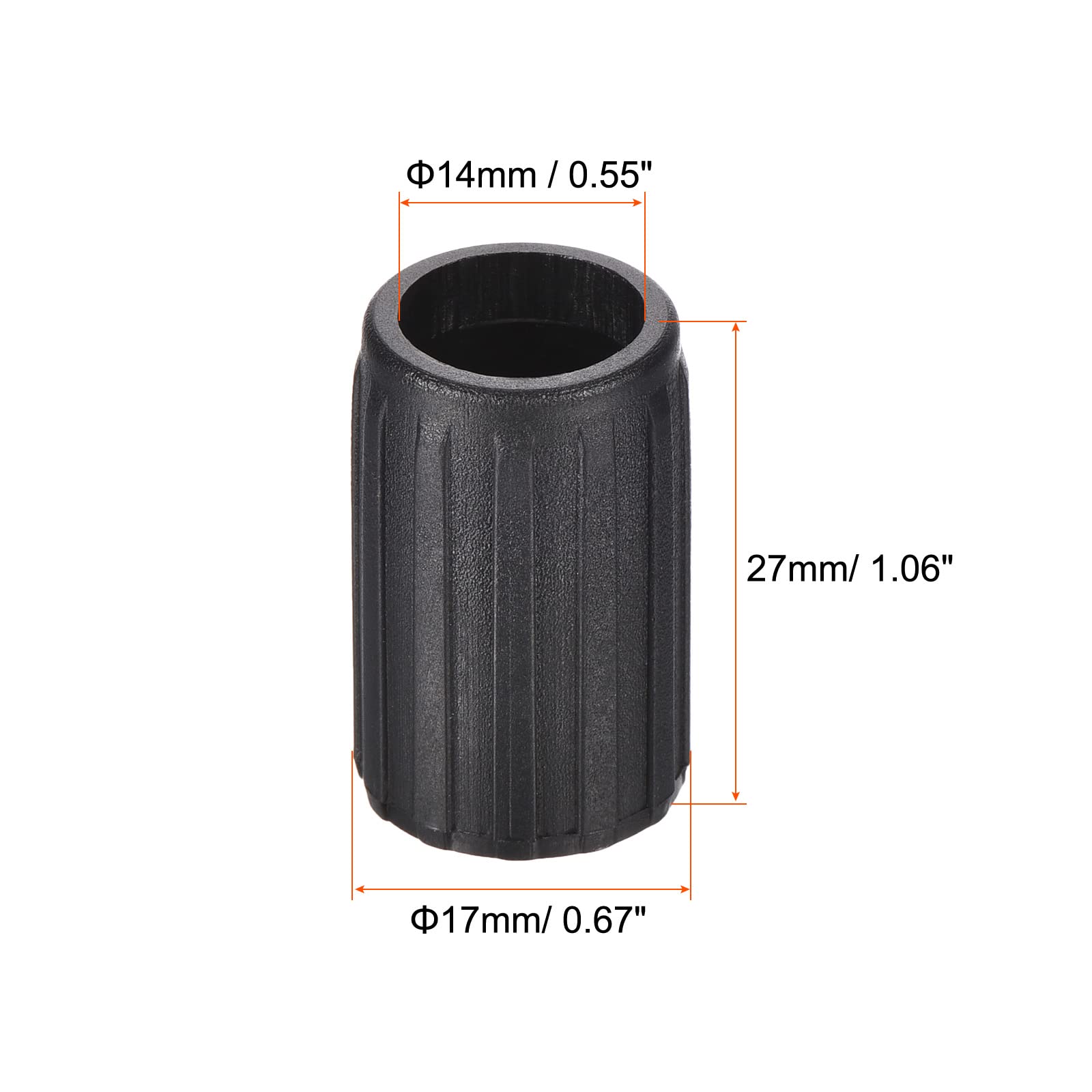 PATIKIL Trekking Pole Tips Accessories, 6Pcs 14mm Walking Stick Replacement Caps Ends Tip Protectors for Outdoor Hiking Climbing Ski