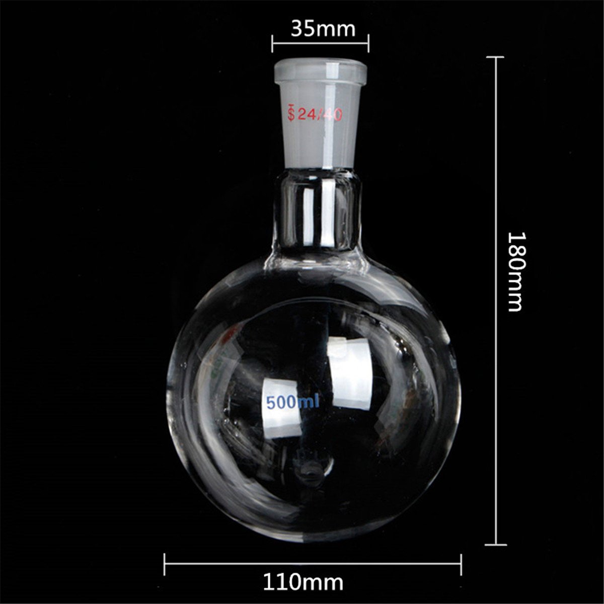 EsportsMJJ El Vacío Del Aparato De La Destilación 1000Ml 24/40 Destila La Columna Del Kit Vigreux Con La Cristalería Del Laboratorio Del Brazo