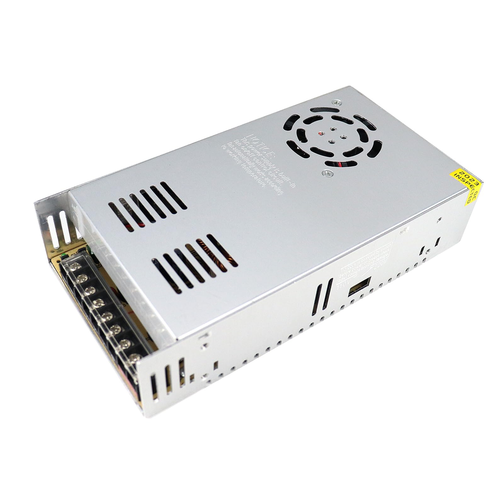 inShareplus Fuente de alimentación de 12 V, 37,5 A, 450 W, fuente de alimentación conmutada universal regulada CC, transformador de 230 V a 12 V, controlador LED, transformador, adaptador para tira