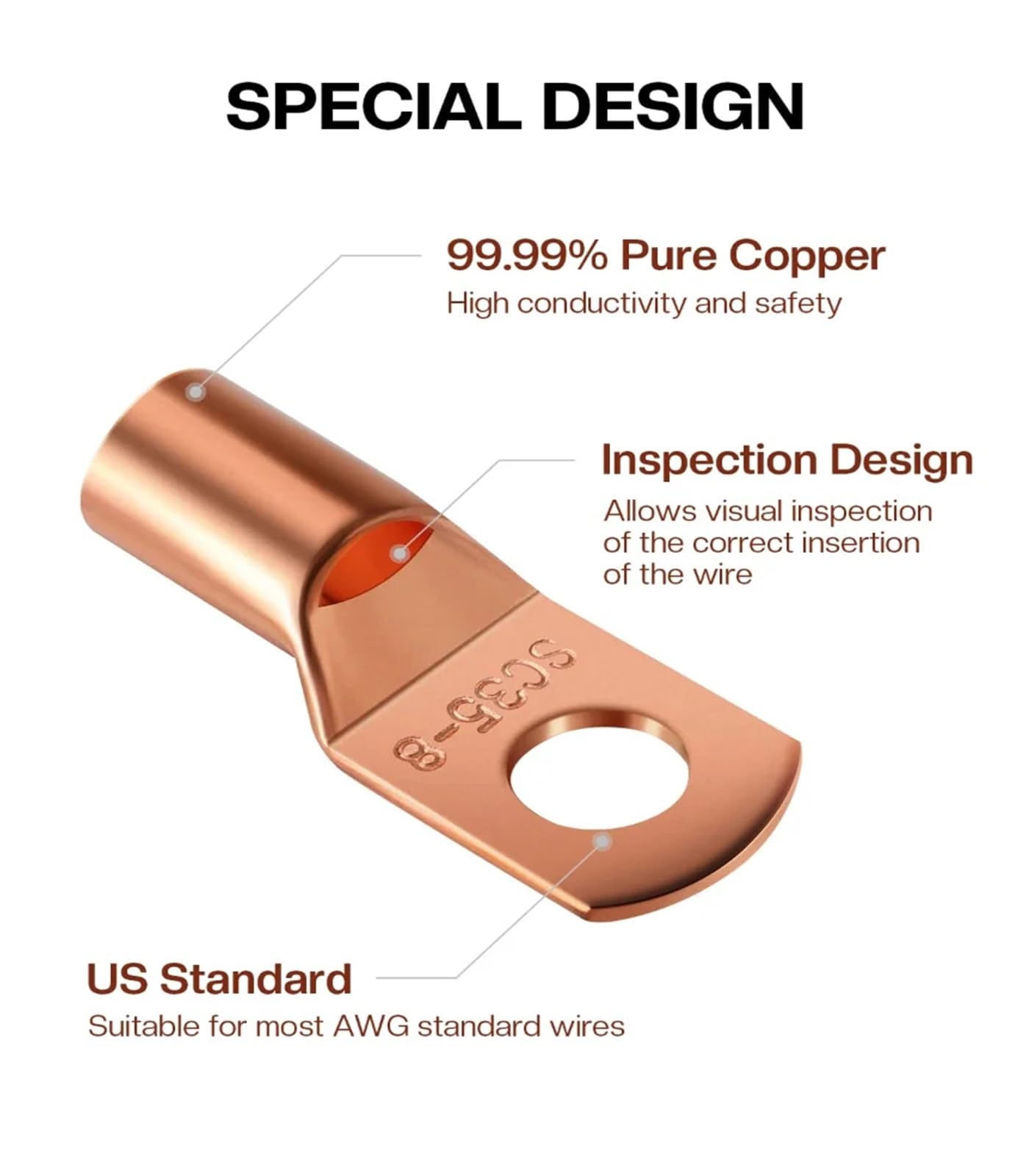 Assortiment de 120 CPS - Pour câble de batterie soudé - En cuivre