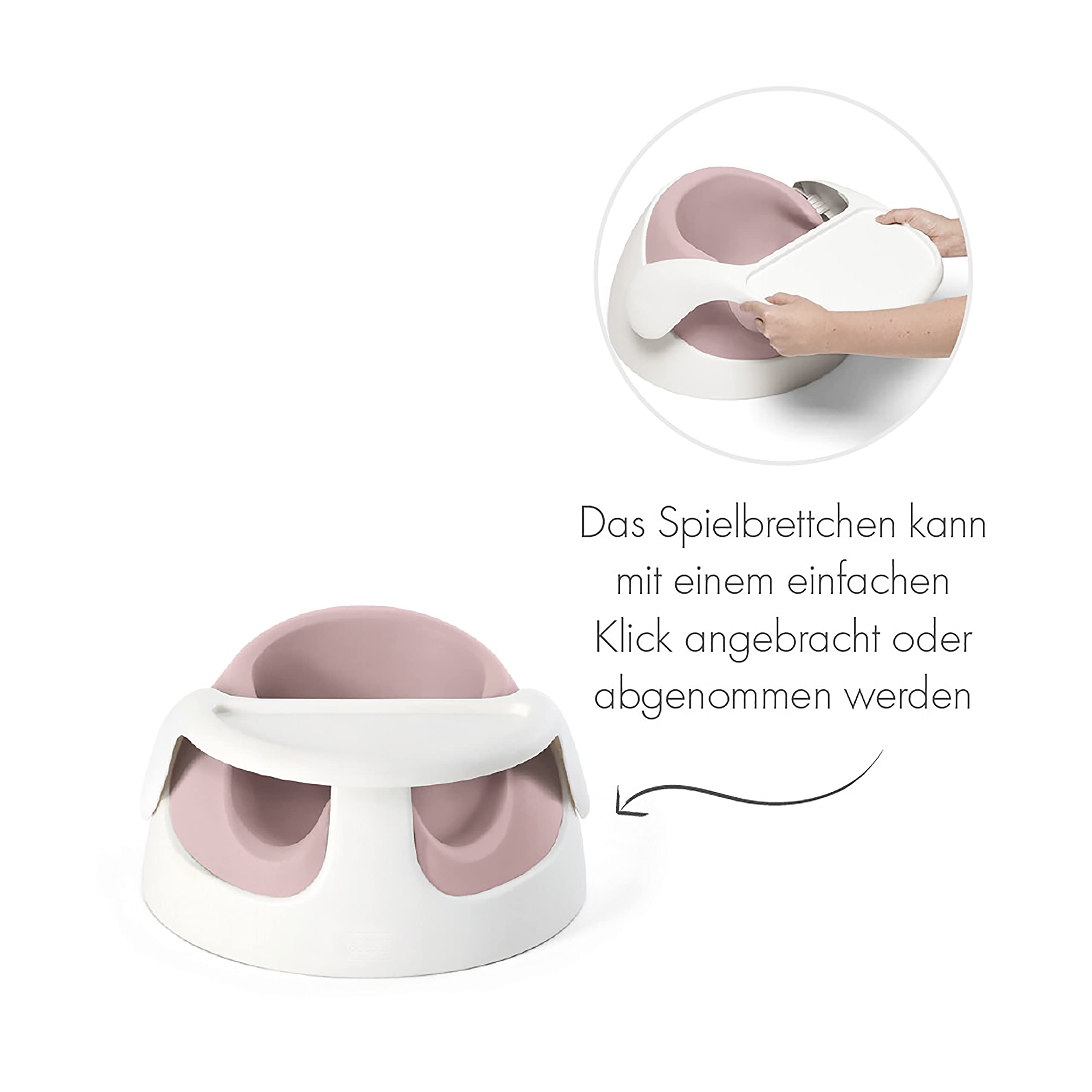 Mamas & Papas Baby Snug Sitz und Aktivitätsbrettchen mit verstellbaren Funktionen, Stützfunktion, Stabil und leicht zu reinigen, Pastell (Rosa)