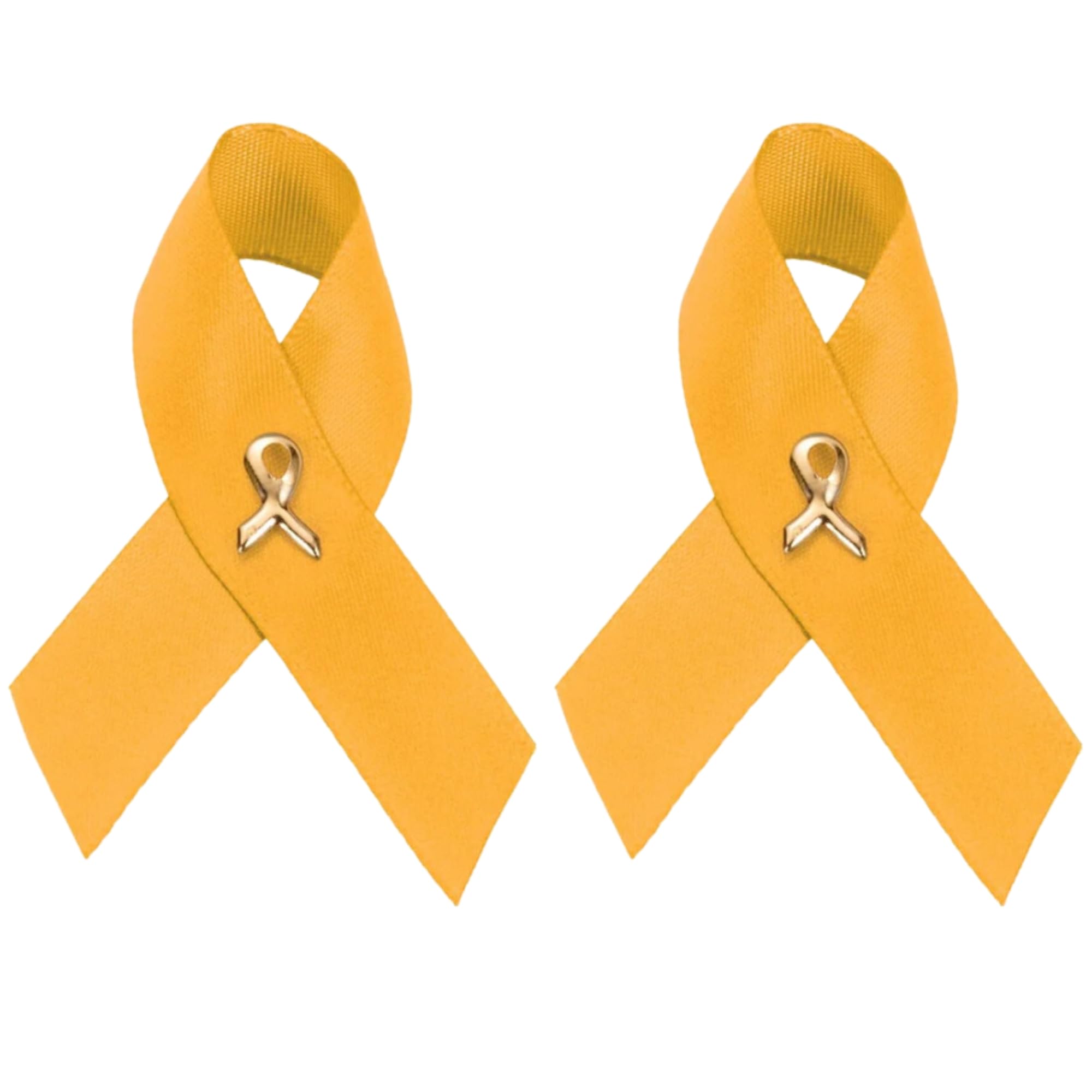 1/2/5/10/25/50/100pcs Satin Awareness Ribbon Pins (Pick your color), for Cancer &amp; Disease Awareness, Bulk Quantities for Fundraising, Events, Gift Giving