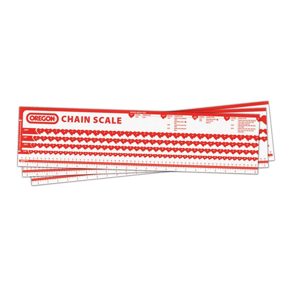 Tabla de medición de cadena de Oregon