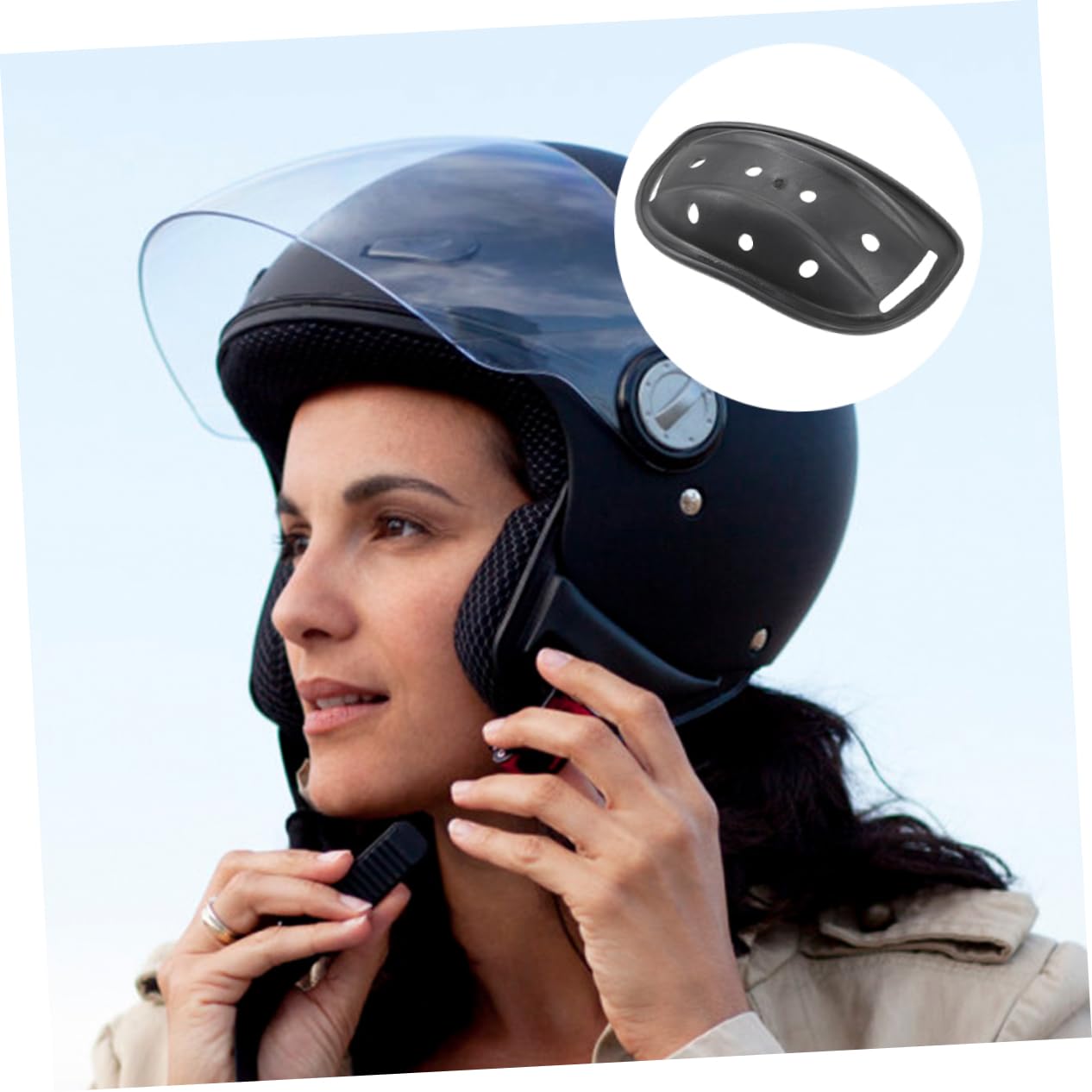 OSOLADY 15pcs Chin Pads for Helmets Multi-Purpose Chin Guards for Cycling Electric Bike Skating Baseball Durable Comfortable for Enhanced Safety : Automotive