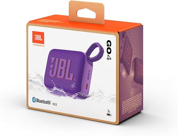 JBL Go4, Bluetooth Speaker, IP67, Purple
