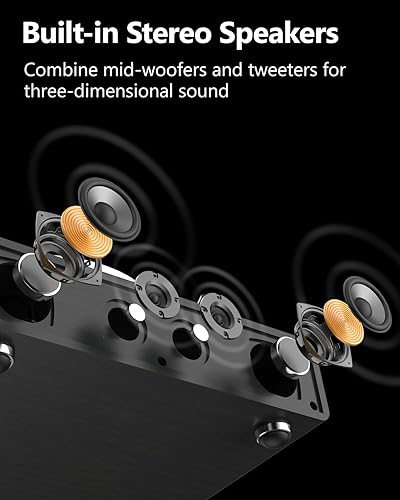 Miniatura 2 de Reproductor de discos de vinilo con altavoces HiFi integrados, tocadiscos Bluetooth de transmisión por correa para discos de vinilo con cartucho