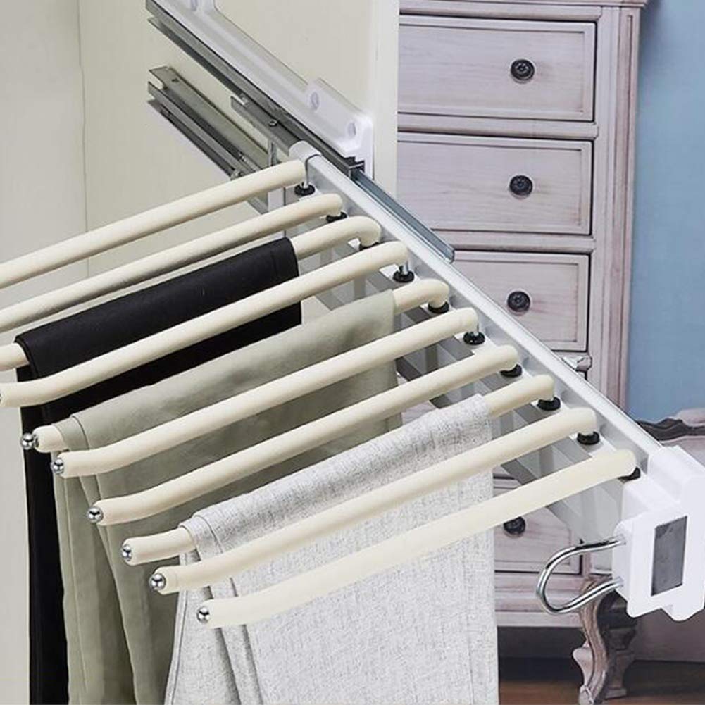 Pantalons de pantalons rétractables pour optimiser l'espace de votre chambre