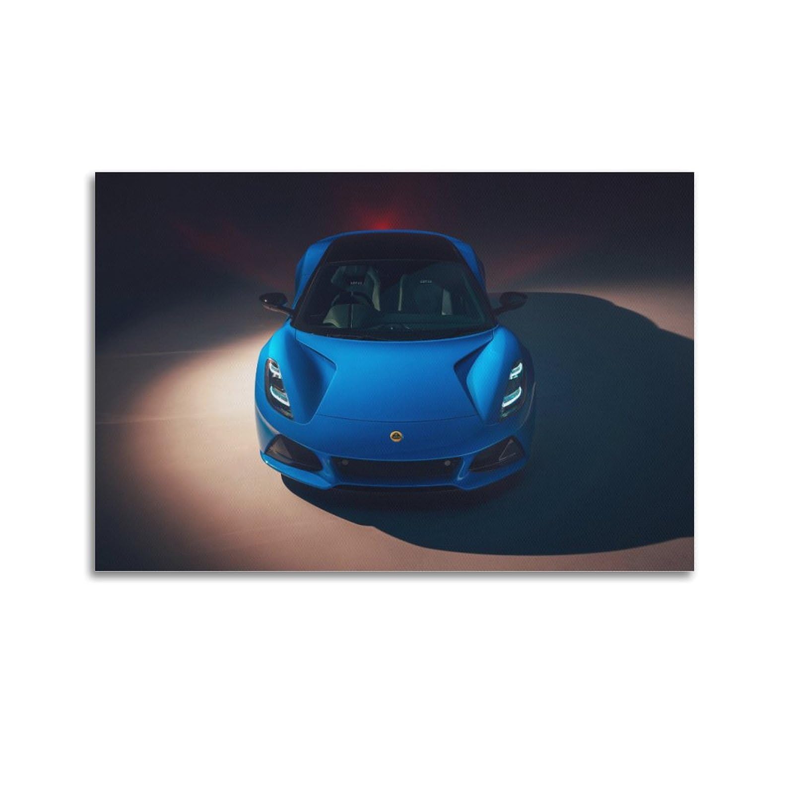 Qlls Unframe-Style Racing Car Poster For Lotus Emira Sports Car Decorative Canvas Family Bedroom Artwork Picture Painting 20X30inch(50X75cm)