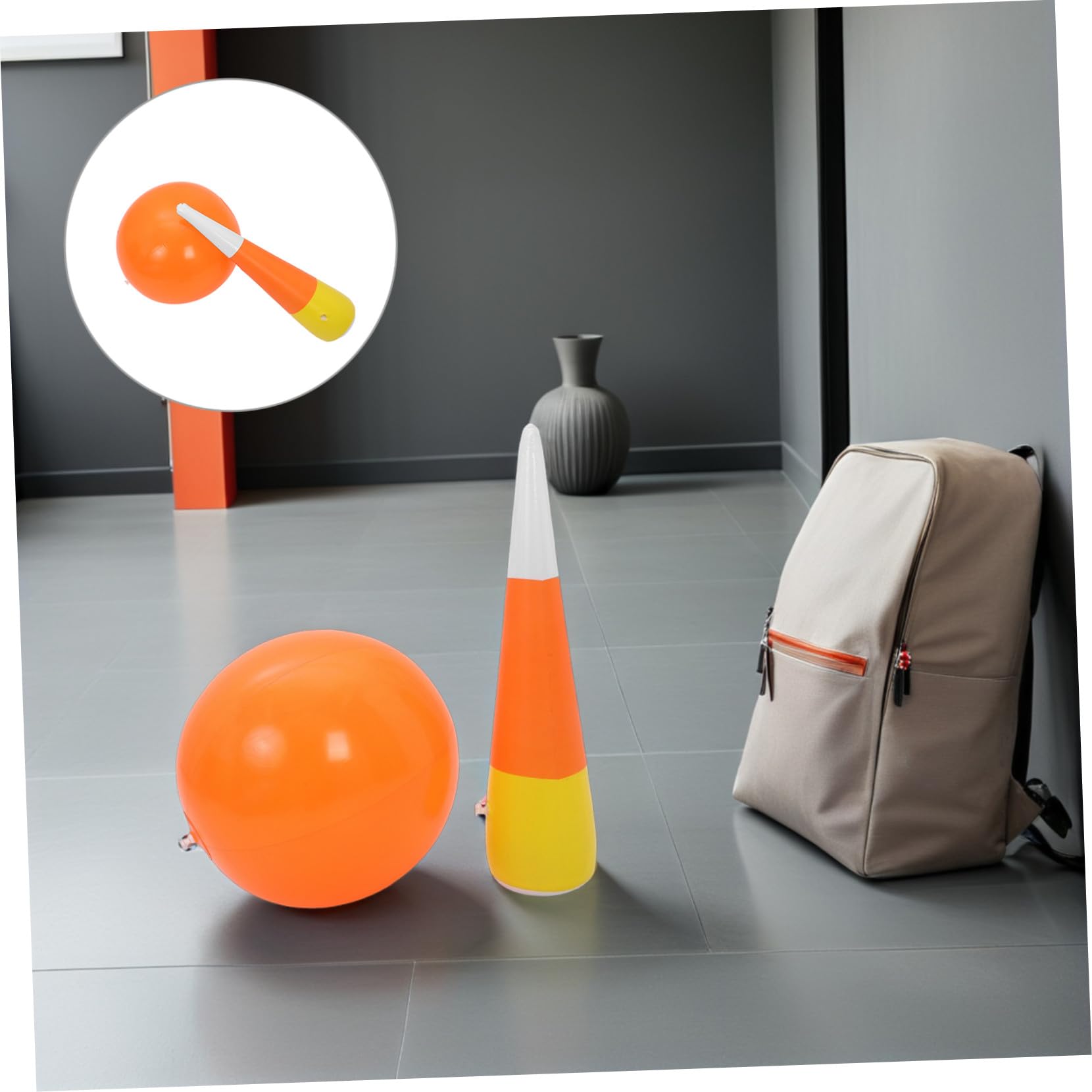 HEMOTON Bowling Gonfiabile per Birilli e Palline Gioco Educativo per Sviluppo Motori Gioco da Prato Indoor e Outdoor per Feste Scuola e Attività Gruppo