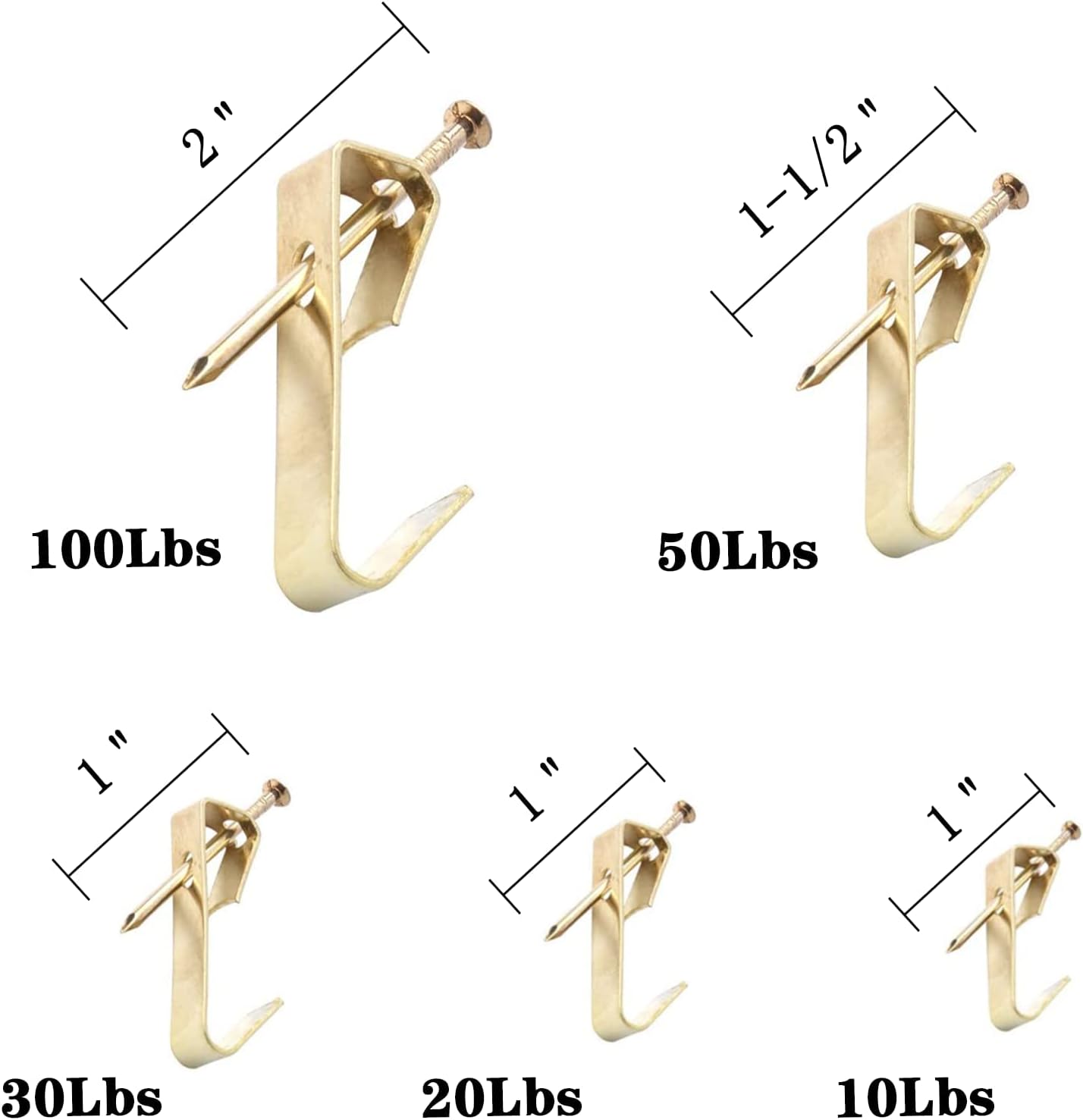 Picture Hanging Kit,Picture Hangers,Picture Frame Hooks,Medium Hanging Assortment Kit,with Hanging Wire,Hooks,Nails,Sawtooth and Hardware for Frames 200pcs (100lbs 50lbs 30lbs 20lbs 10lbs)
