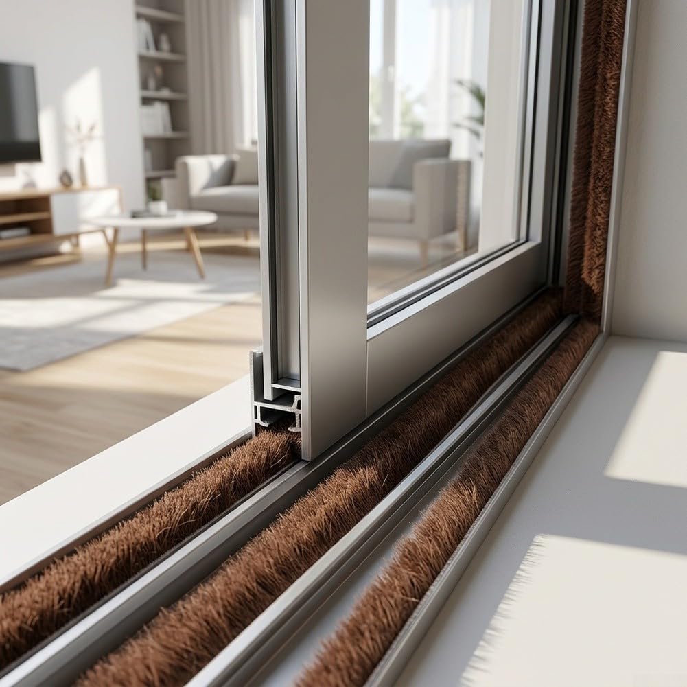 Cinta Autoadhesiva de Espuma Burlete para Ventanas y Sellador Aislante Térmico Anti para impacto 9x5mm Varios Colores(Gray)