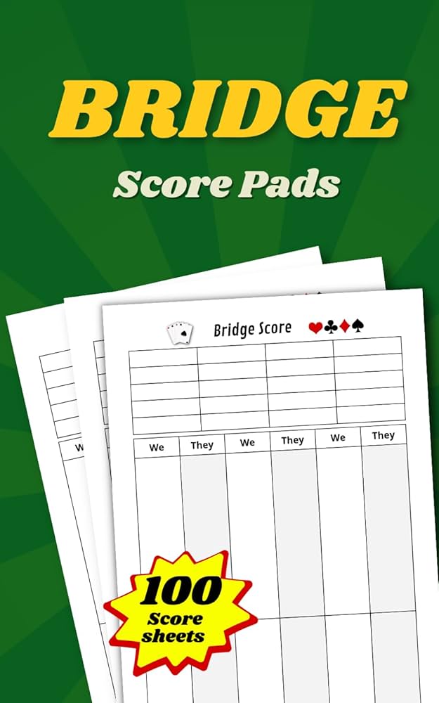 Amazon.com: Bridge Score Pads | Keep Score in Style with 100 Sheets of Tally and Score Cards: Essential Bridge Card Game Supplies for Easy Record Keeping - 5 amazon-com-bridge-score-pads-keep-score-in-style-with-100-sheets-of-tally-and-score-cards-essential-bridge-card-game-supplies-for-easy-record-keeping-5-x8-bridge-score-sheets-and