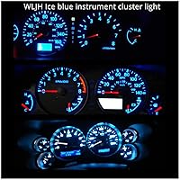 Vista 6 de WLJH 74 focos LED para salpicadero 3SMD superbrillantes, T5, 2721, 37, 286, cuña, enchufe de giro PC74, juego de luces indicadoras de cambio