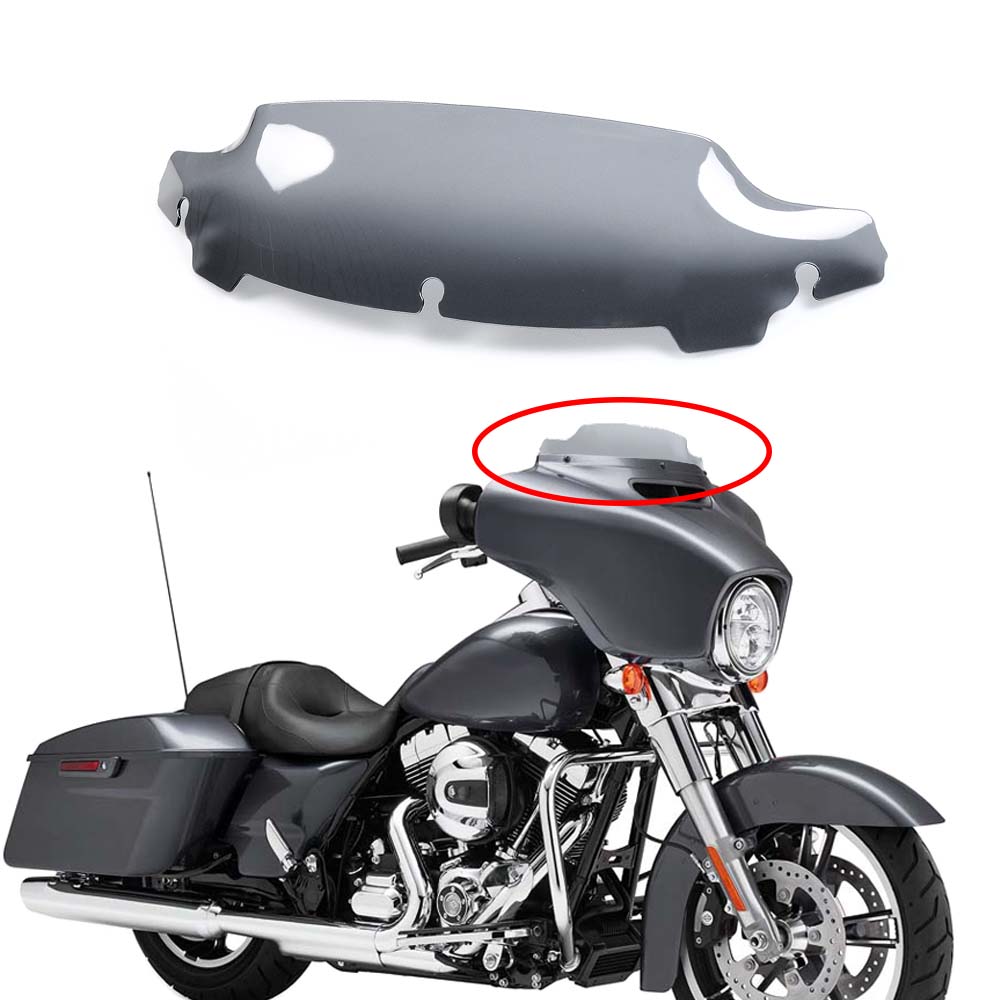 4.5" Smoke Windshield Windscreen For Harley Electra Street Tri Ultra Glide 96-13