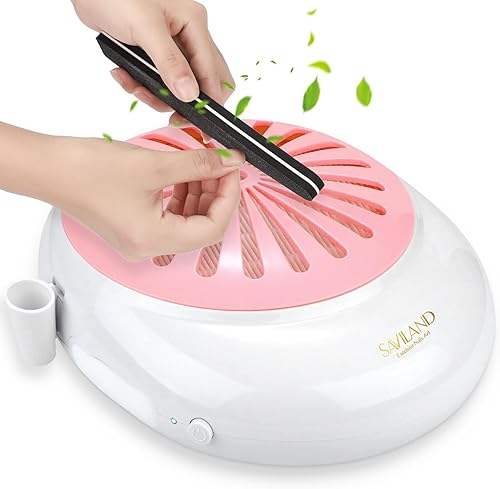 SAVILAND Colector de polvo de uñas, máquina de aromaterapia 2 en 1 y colector de polvo de 60 W para máquina de uñas, eliminación de esmalte de gel,