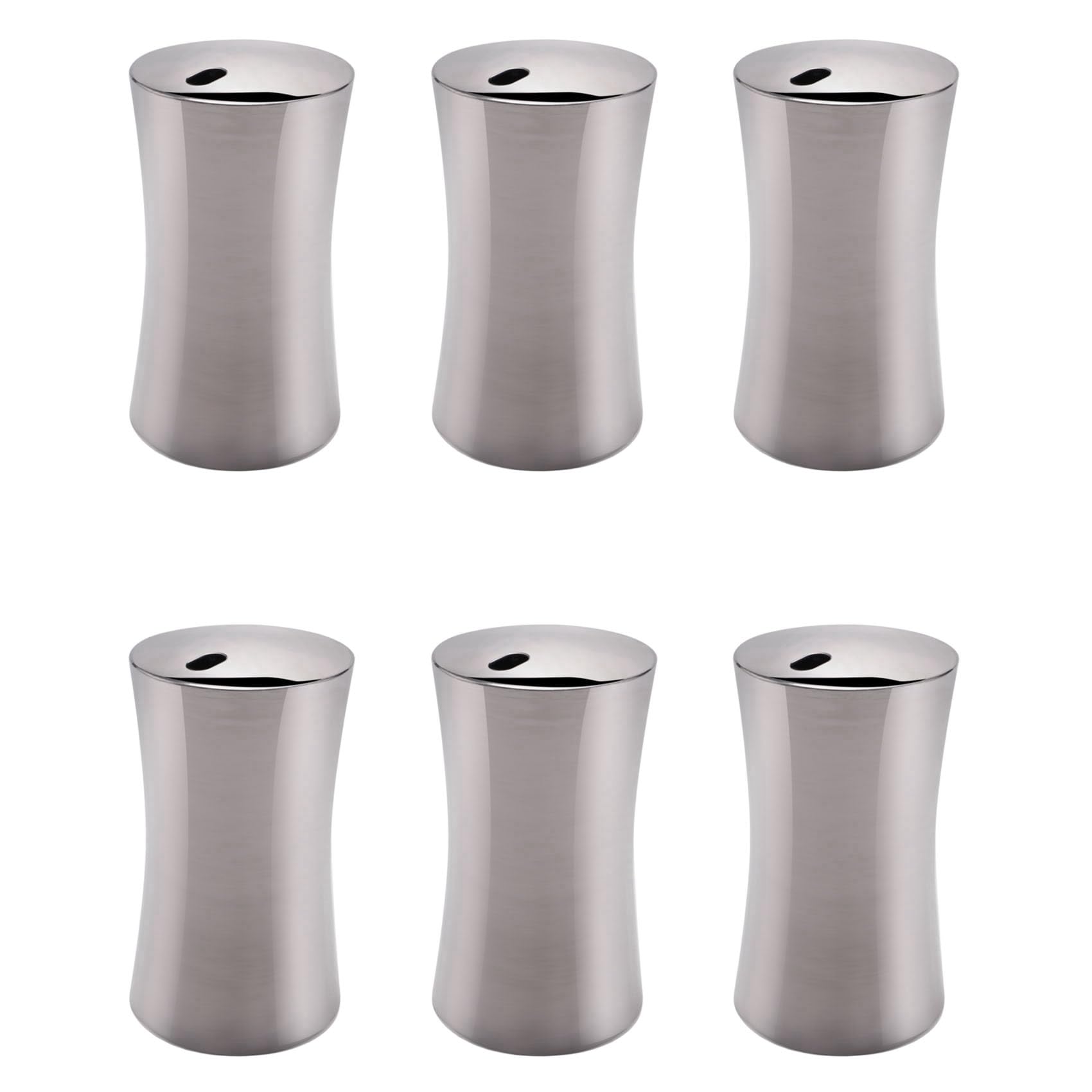 Hndhbfgrt 6X Small Toothpick Holder Dispenser Storage Organizer Stainless Steel (Silver)