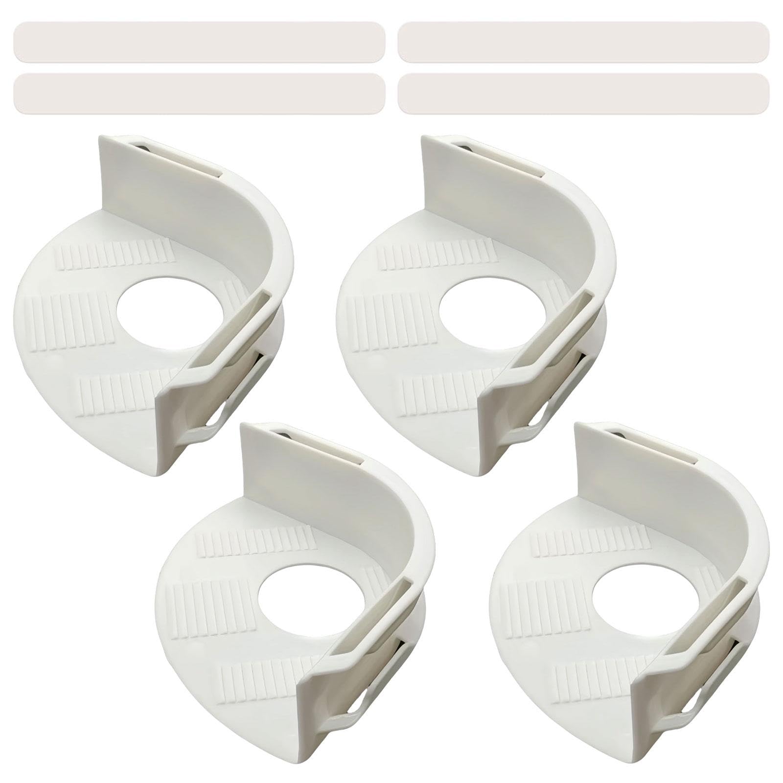 bnf® 4 Pieces Bed Sheet Holders Tight Non Slip Easy Installation with Strips White | Bedding | Other Bedding-image-14