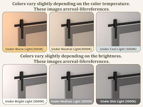 Miniatura 9 de Espejo de pared de granja, marco de madera rústica, espejo de baño, espejo de baño inspirado en la puerta de granero, espejos decorativos de tocador