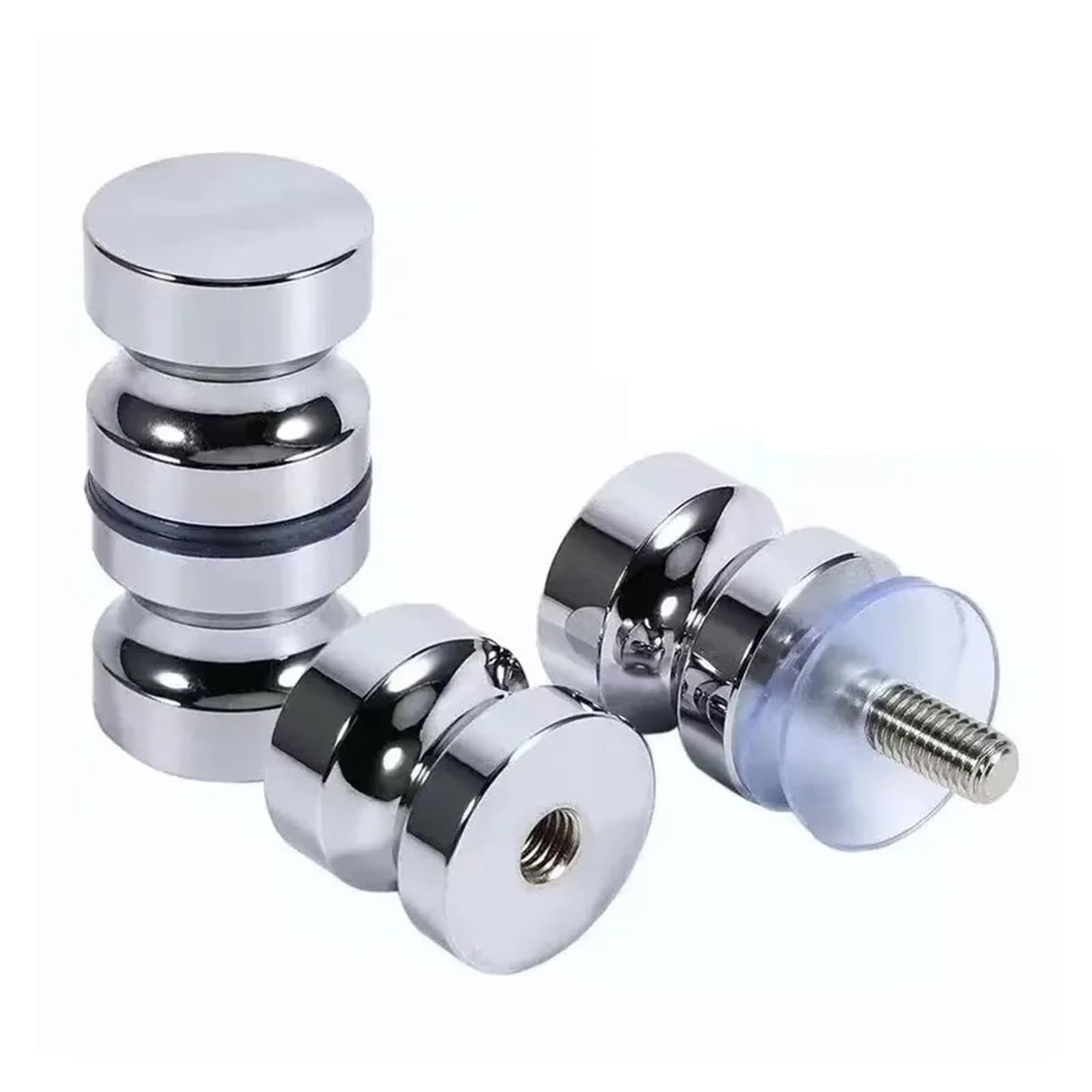 PPQIRU 2pcs Shower Glass Door Handle,Sliding Doors Knob,Double Sided Pull Hardware Replacement Parts for Shower Door